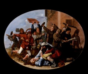 Batalla entre el Carnaval y la Cuaresma de Jan Miense Molenaer